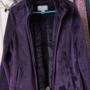 GreenTea Deep Purple Teddy Jacket